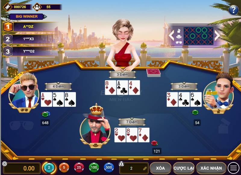 Các hình thức chơi ba cây tại W88