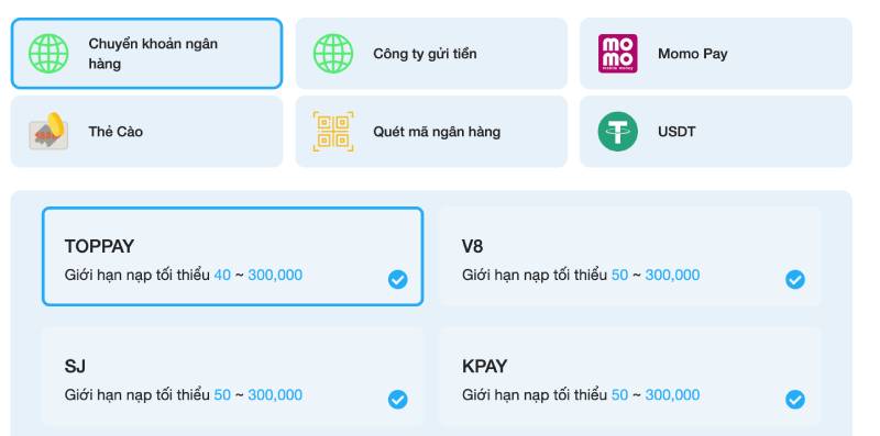 Cách Nạp Tiền Ww88 Chi Tiết Và Mẹo Giúp Giao Dịch Nhanh 2 Các phương thức nạp tiền tại WW88 hiện có