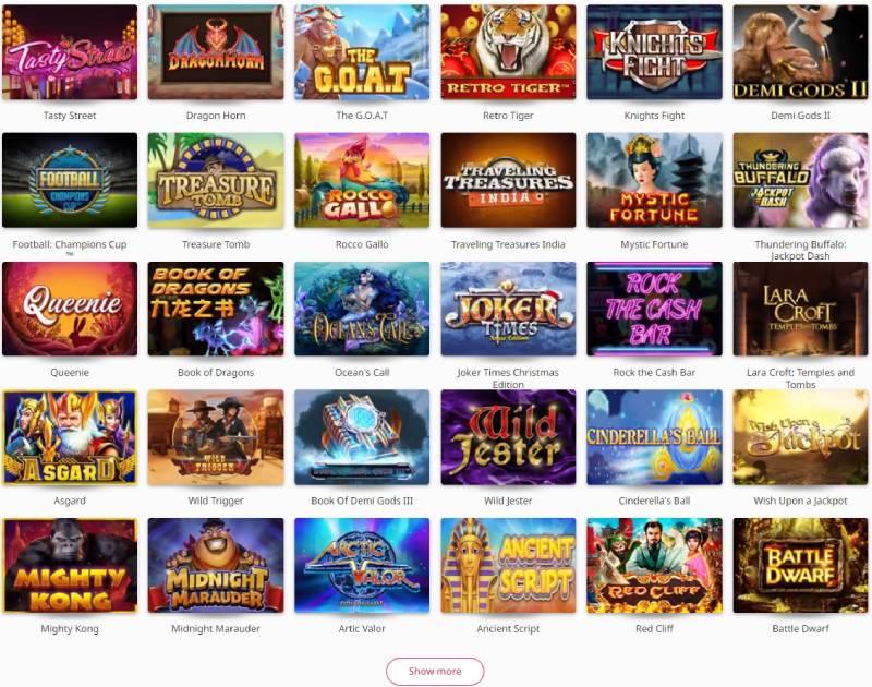 Chọn Slot Game từ các nhà cung cấp uy tín