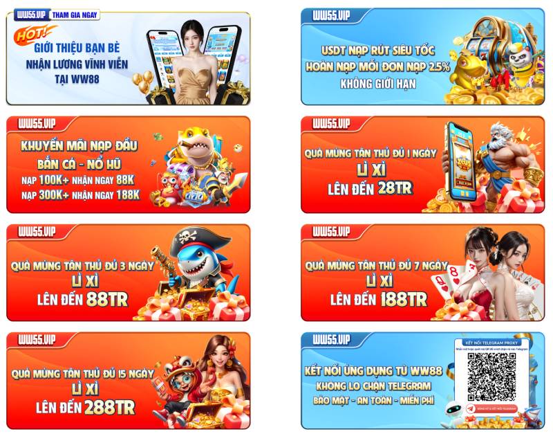 Chương trình khuyến mãi WW88 hấp dẫn dành cho người chơi